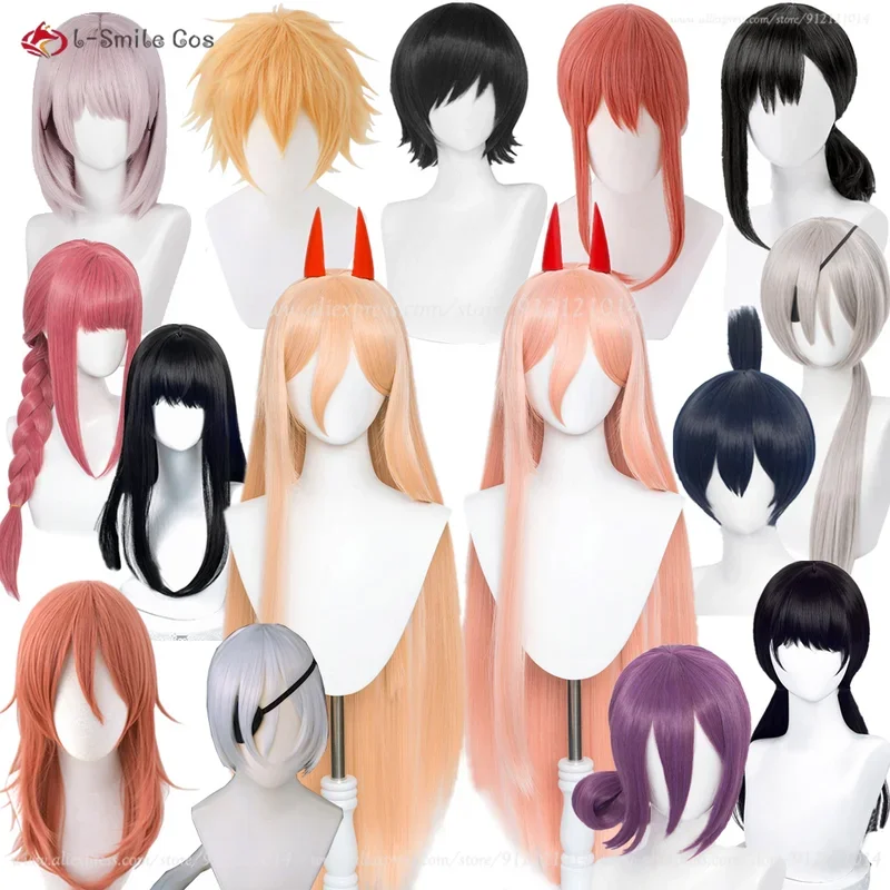 High Quality Anime Reze Angel Devil Quanxi Makima Power Hayakawa Aki Denji Himeno Mitaka Asa Higashiyama Kobeni Fami Cosplay Wig