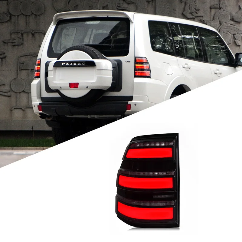 

Suitable for 06-20 Mitsubishi Pajero V93/V97 tail light assembly modified LED running light running water turn signal