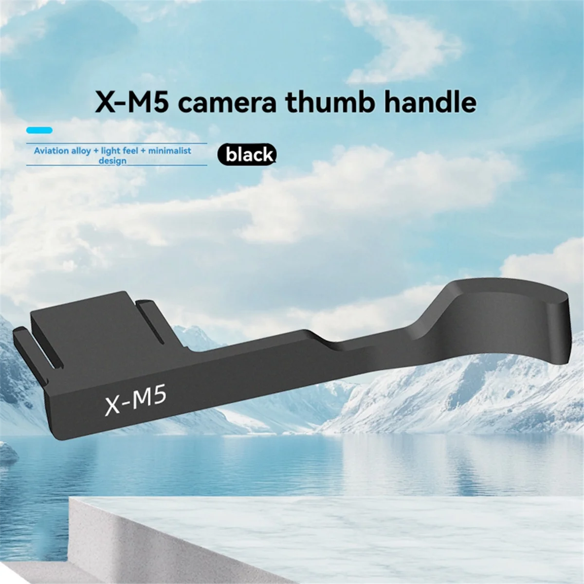 

Ручка для горячего башмака камеры Чехол для горячего башмака Встроенные силиконовые подушечки Подставка для большого пальца камеры Ручка для большого пальца Ручка для пальца для X-M5 Silver