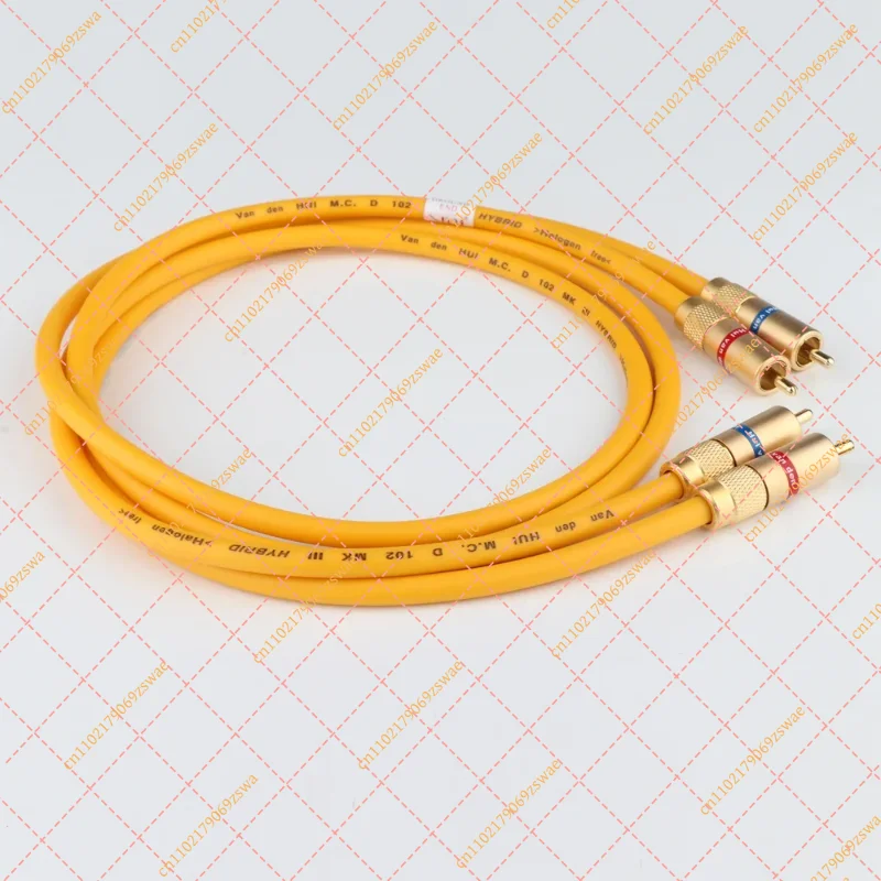VDH MC D-102 III Hybrid RCA Interconnect Cable, Gold Plated Hi-Fi Audio Signal Wire (A-611)