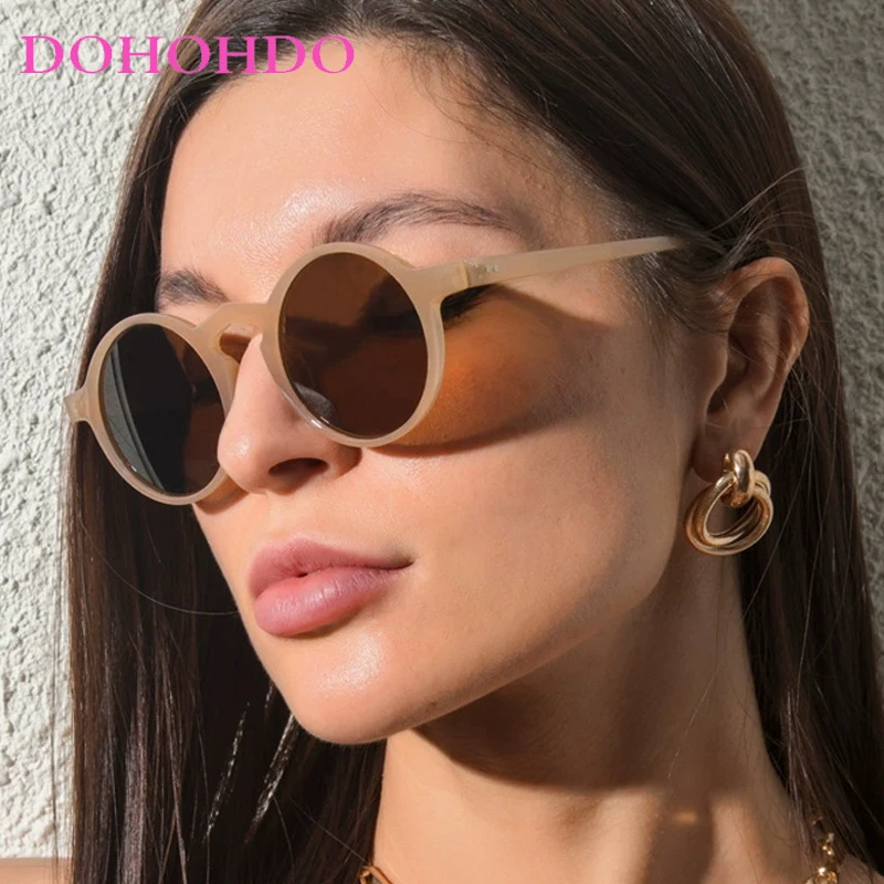 

Retro Round Sunglasses Men Women Brand Designer Vintage 2025 Sun Glasses Female Outdoor Eyewear Fashion Popular Ins Style UV400