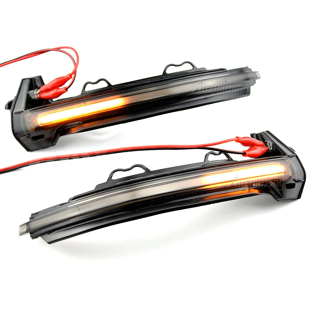 2 قطعة LED ديناميكية بدوره مصباح إشارة الرؤية الخلفية الجانب مرآة مؤشر ضوئي الوامض صالح لأودي A4 S4 RS4 B9 2016-2019 A5 S5 RS5