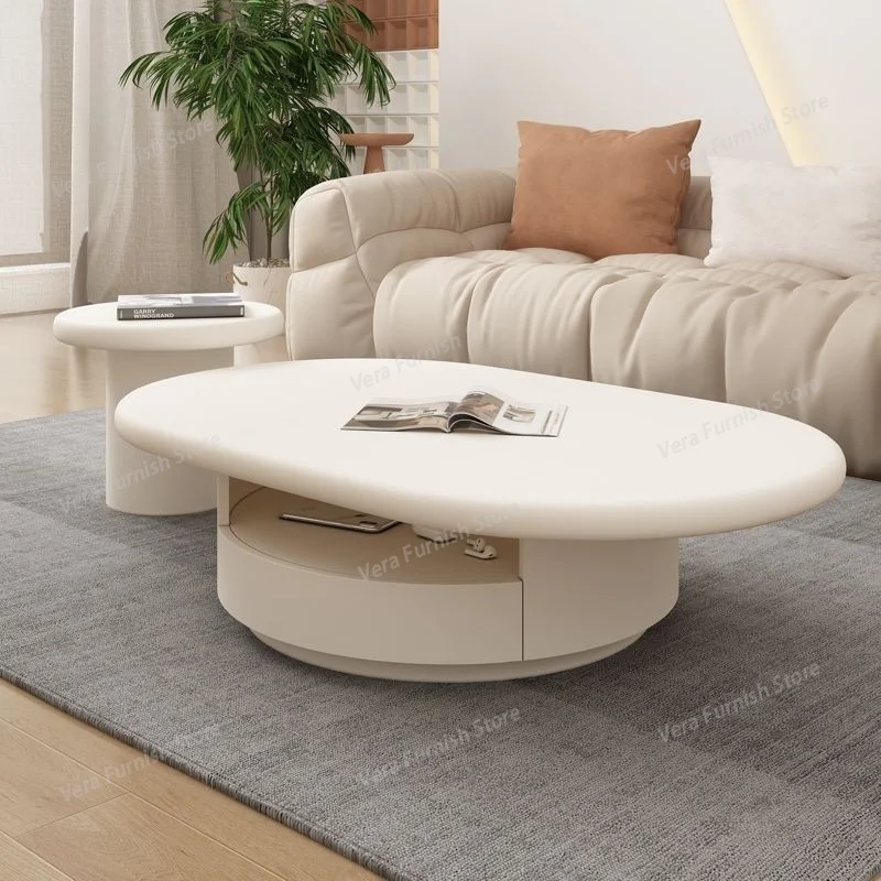 

French Cream-style Coffee Tables Simple Clouds Coffee Tables Modern Fashion Living Room Furniture Einen Couchtisch YSCJ