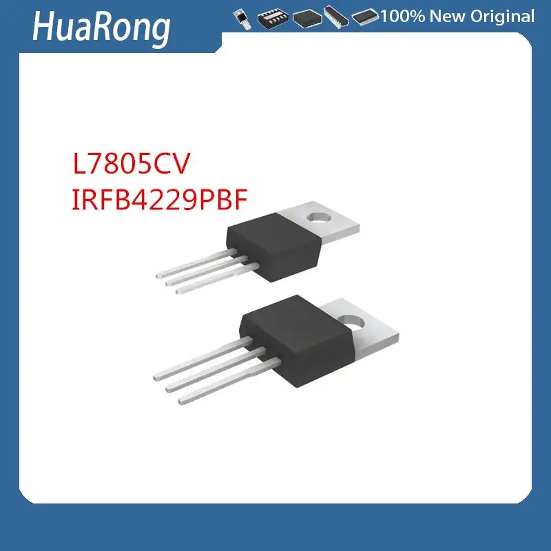 50PCS/LOT     L7805CV   LM7805    L7805    7805     5V  1.5A      IRFB4229PBF    IRFB4229    FB4229      250V 46A    TO-220