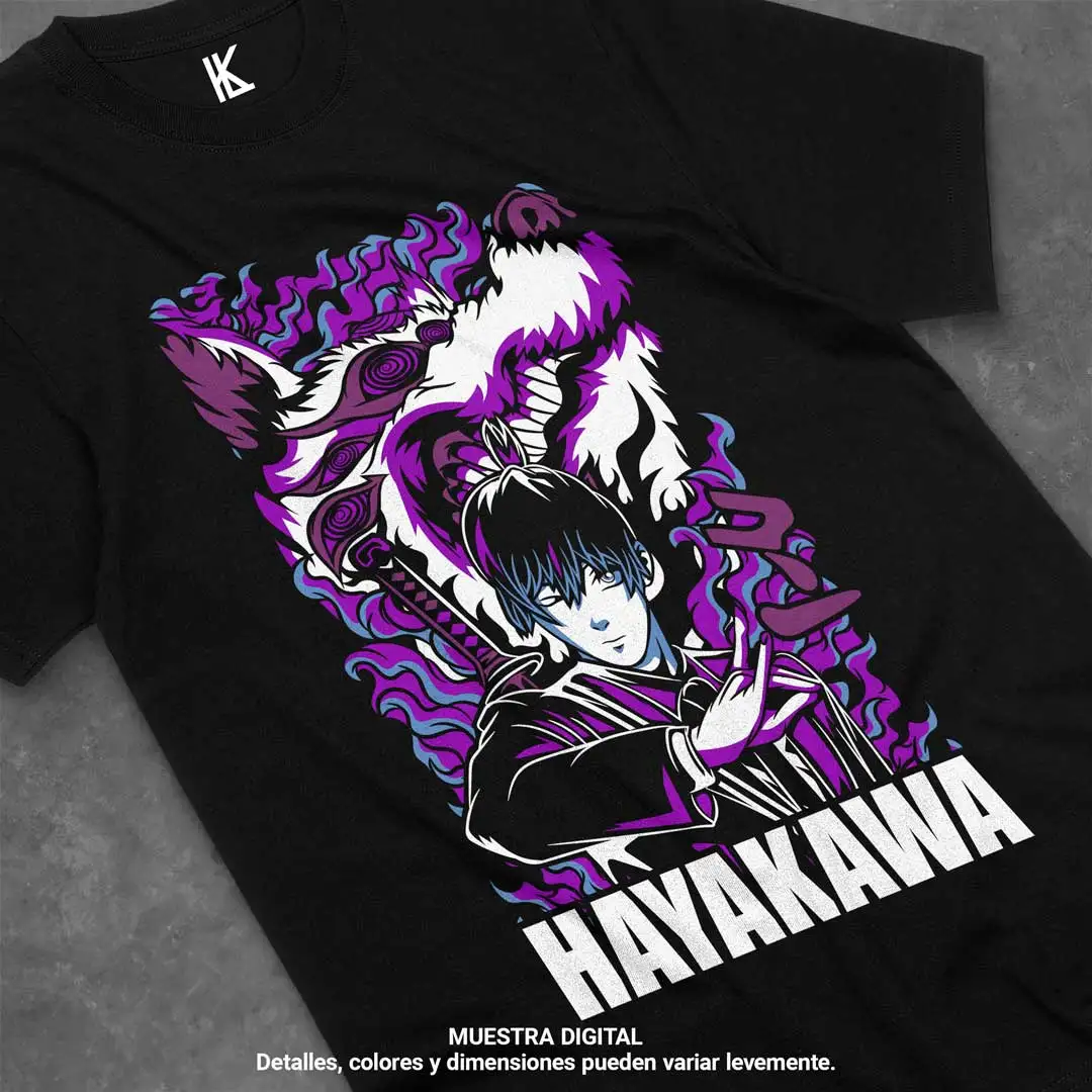 Camiseta Para Anime Aki Hayakawa V9