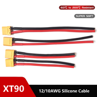 12/10AWG XT90 Male Female Conversion Plug Connection Cable With Silicone Extension Lead Wire Battery Connector To 10/20/50/100CM
