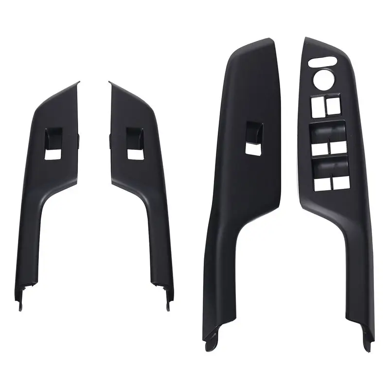 4Pcs Car Glass Lifter Black Switch Panel Window Switch Frame For Honda Civic 2012-2015