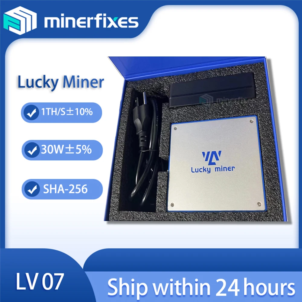 Bitaxe-Lucky Miner pour Bitcoin, Modèle mis à niveau de Lucky Miner LV07, Solo LV06, WiFi 1TH, Exacerbation S, Asic Miner