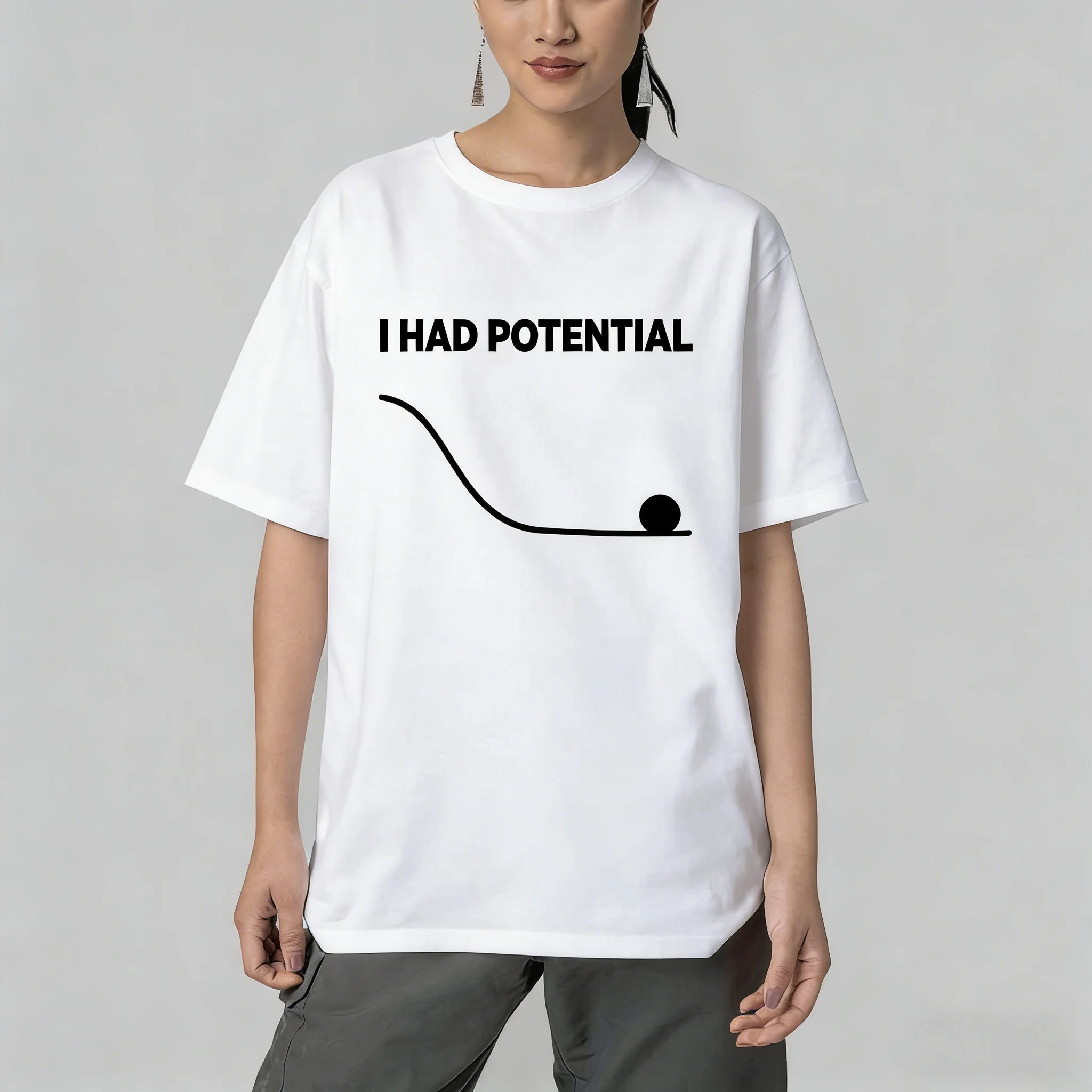 2026 New Project Hail Mary - I Had Potential Graphic Men's Clothing T-Shirt Cotton Men's Clothing Women's Fashion Summer T Shirt