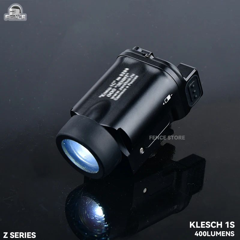 Klesch 1s Tactical Flashlight Zenti Russian style airsoft hunting accessory  M300 M600 X300 NGAL PEQ15 Fit 20mm Picatinny Rail