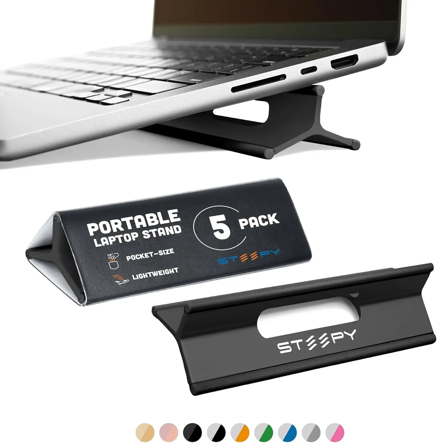 

Portable Laptop Stand – Adjustable, Ergonomic, Universal Fit for 13-17" Devices