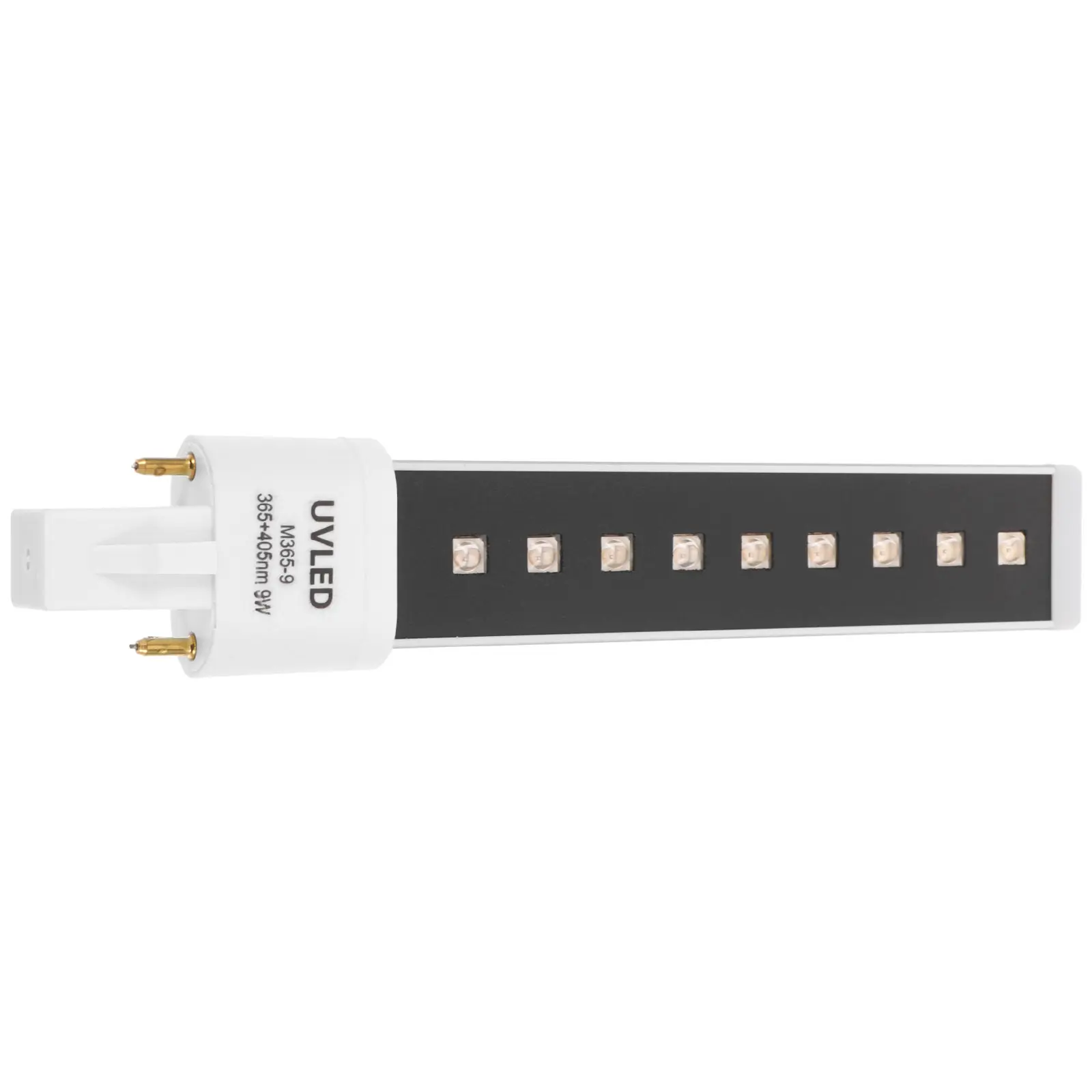 9W Nail Gel Curing Light Tube Double Source Uv LED Blacklight Lamp Quick Drying Nail Gel Dryer Light Bulb Manicure Tool