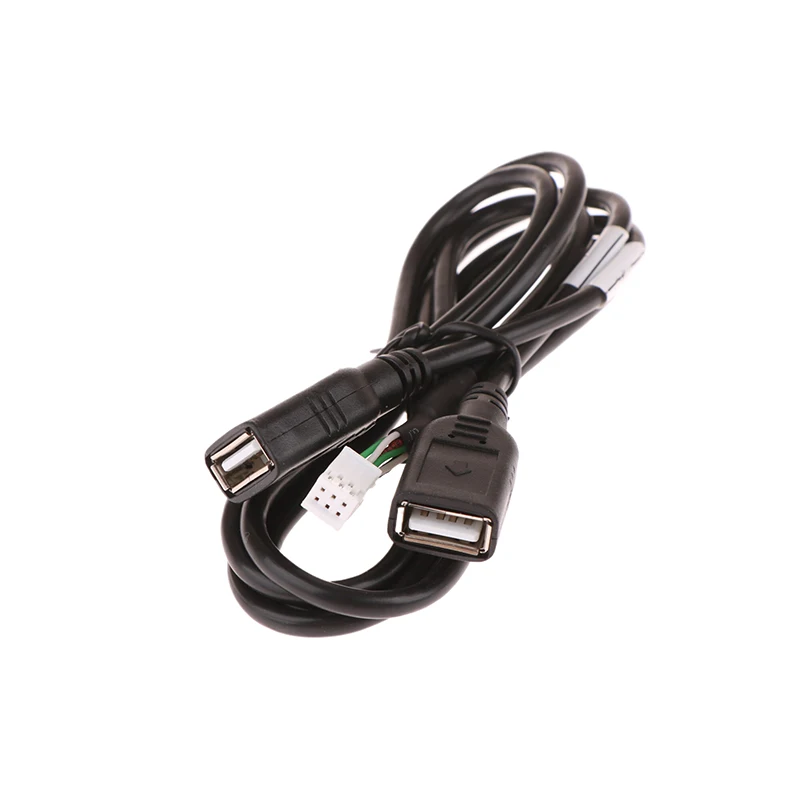 6-Pin Dual USB Adapter Cable For Android Car Audio, Navigation, And Multimedia Systems