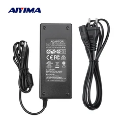AIYIMA Audio 24V Home Amplifiers Power Adapter AC100-240V To DC24V 4A Power Supply DIY For Power Amplifier EU US UK AU Plug
