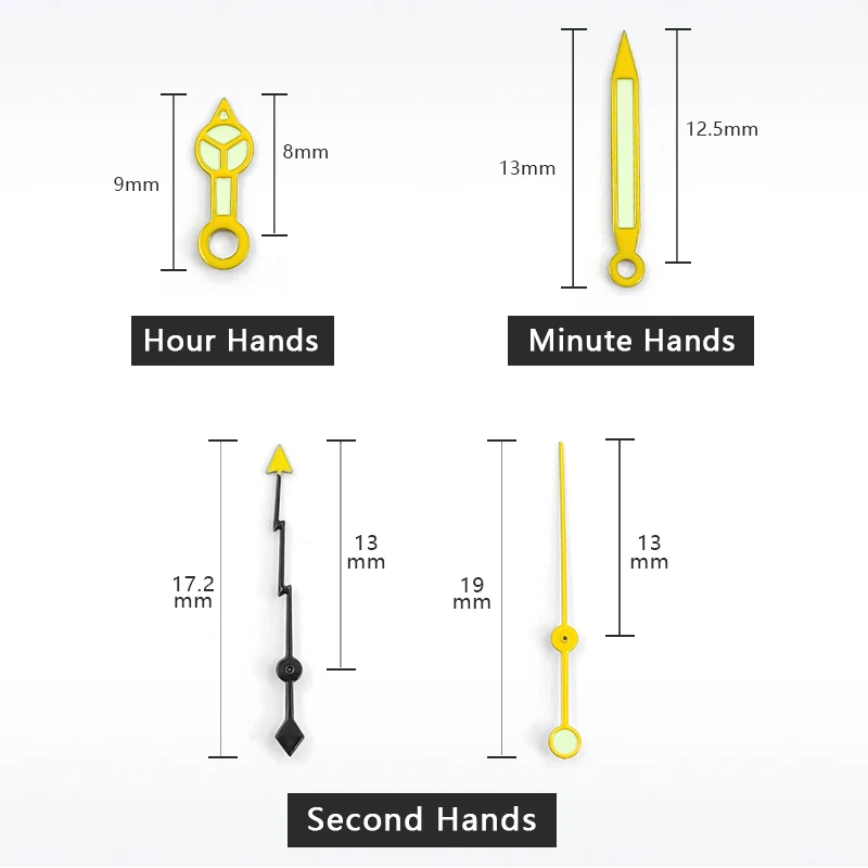 นาฬิกามือสําหรับ 7S26 7S36 7S25 7S35 6R15 4R15 4R35 4R36 NH35 NH36 NH38 NE15 6309 7002 7006 การเคลื่อนไหวSKX007 SRPD Mod Part
