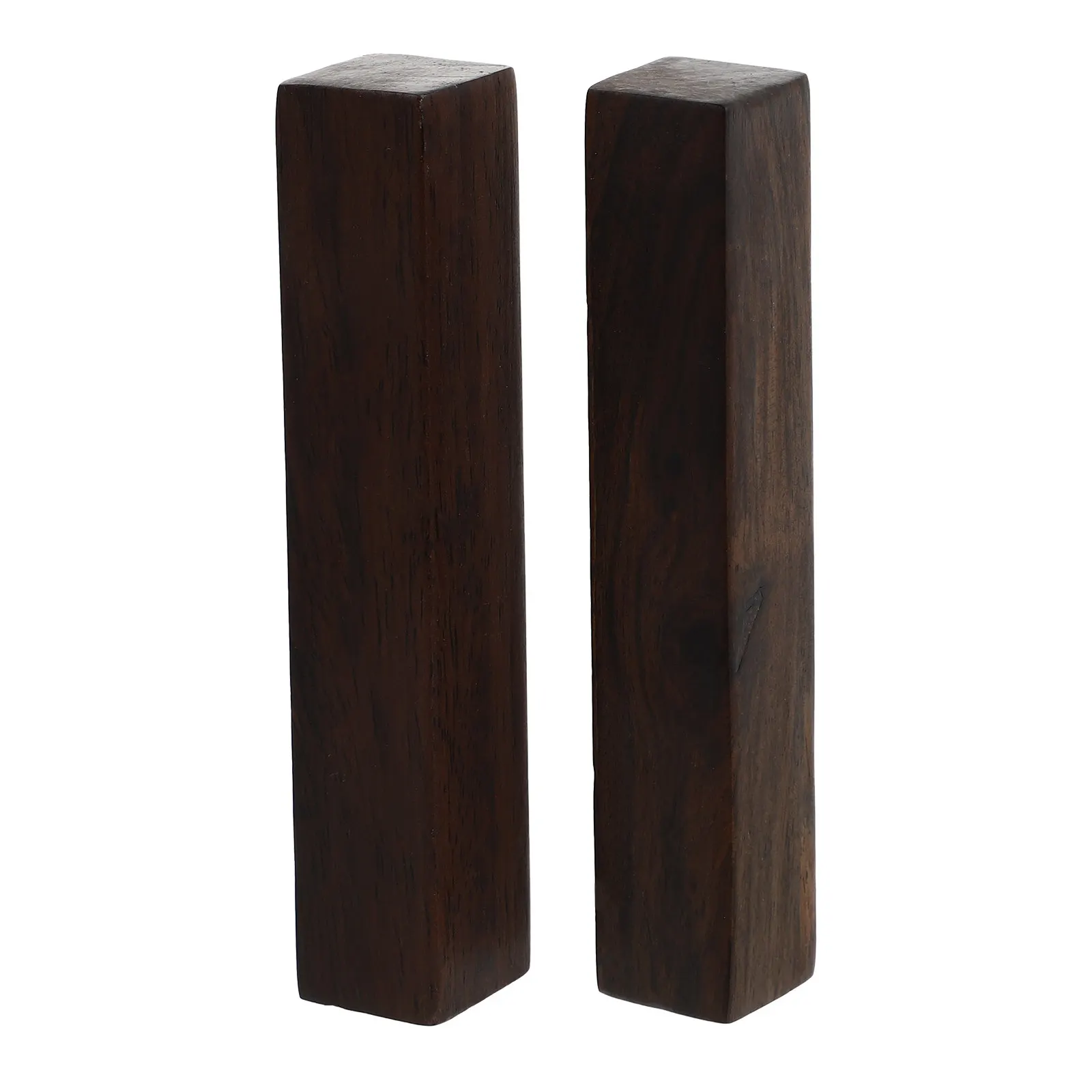 2Pcs Wood Paperweights Calligraphy Letterweights Solid Natural Texture Home Office Desktop Decoration Stationery Supply Art