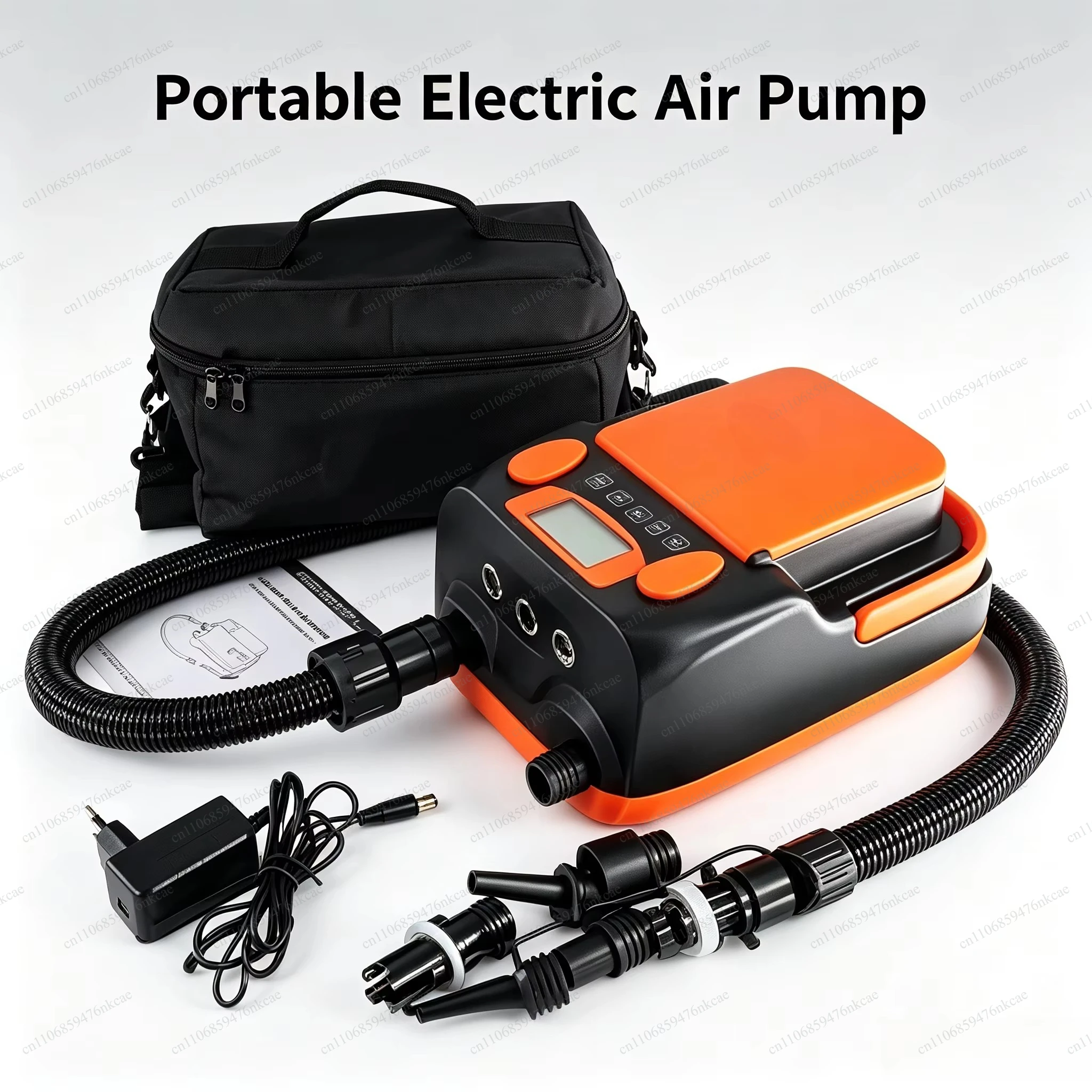 Portable electric air pump, rubber boat inflator, outdoor tent quick inflation pump