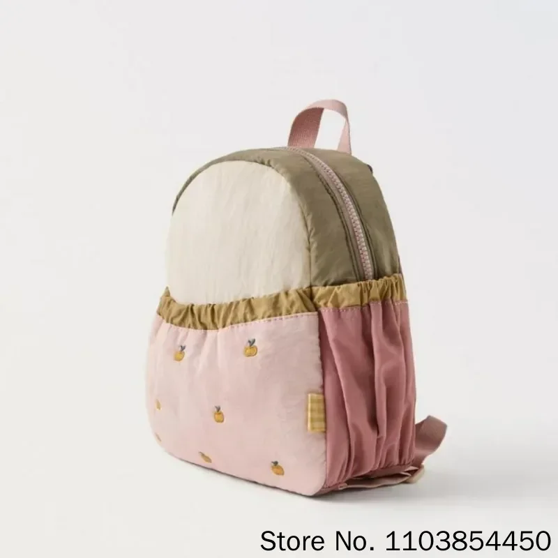 Image 3: Nouveau sac à dos tendance pour enfants, léger et mignon, avec broderie petite pomme, collection automne