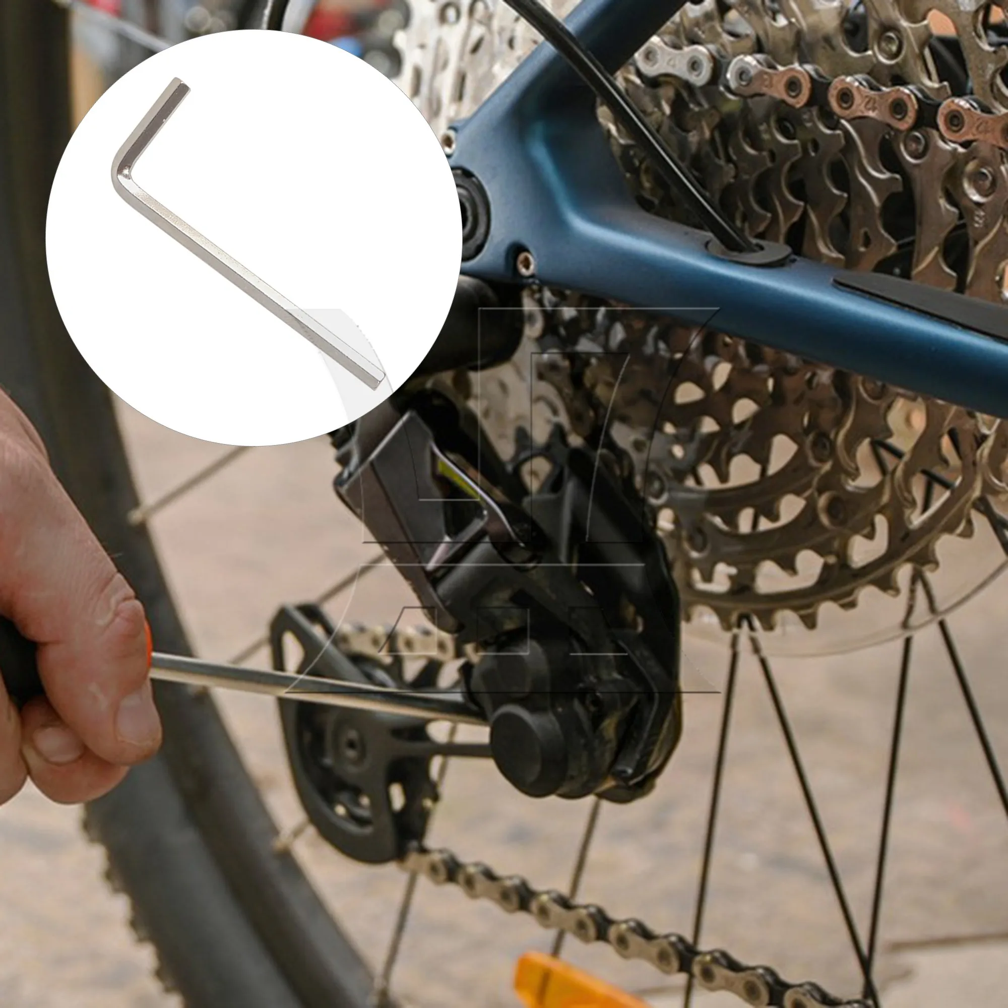 

Hexagon Allen Key 45# Steel Surface Nickel Plating 2.24inch x 0.75inch Silver