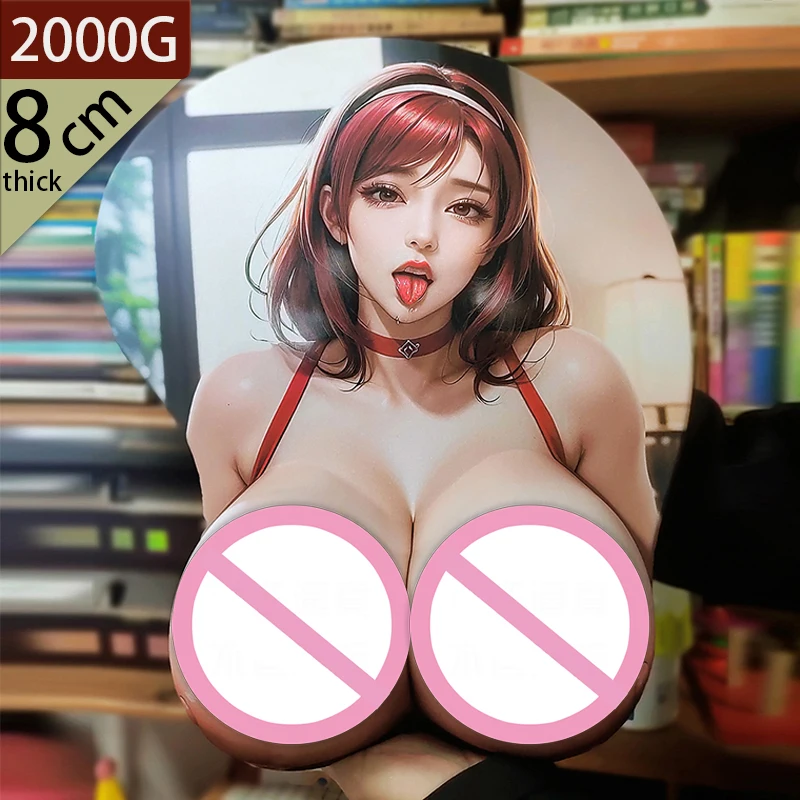 

Custom Extra Large 3D Sexy Beauty Wrist Mouse Pad Equal Body Thick Chest Silicon Wrist Hand Pad Anime Oppai xxl wrist rest Gel