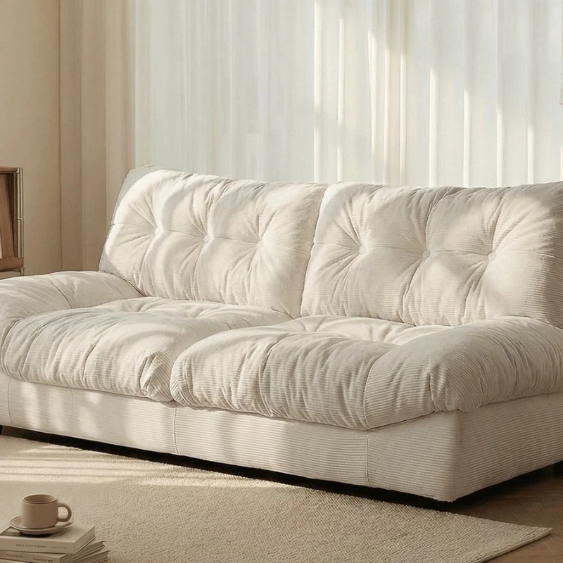 Cloud sofa, small living room double three, rental bedroom fabric small sofa