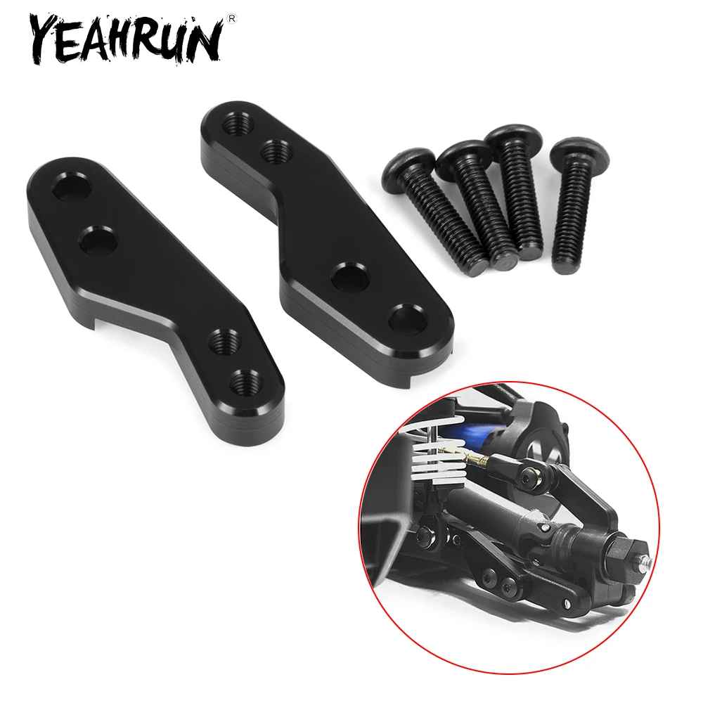 YEAHRUN Aluminum Alloy Rear Suspension Shock Mount Lift Kit for Drag Slash 1/10 RC Car Short-course Truck Model Upgrade Parts