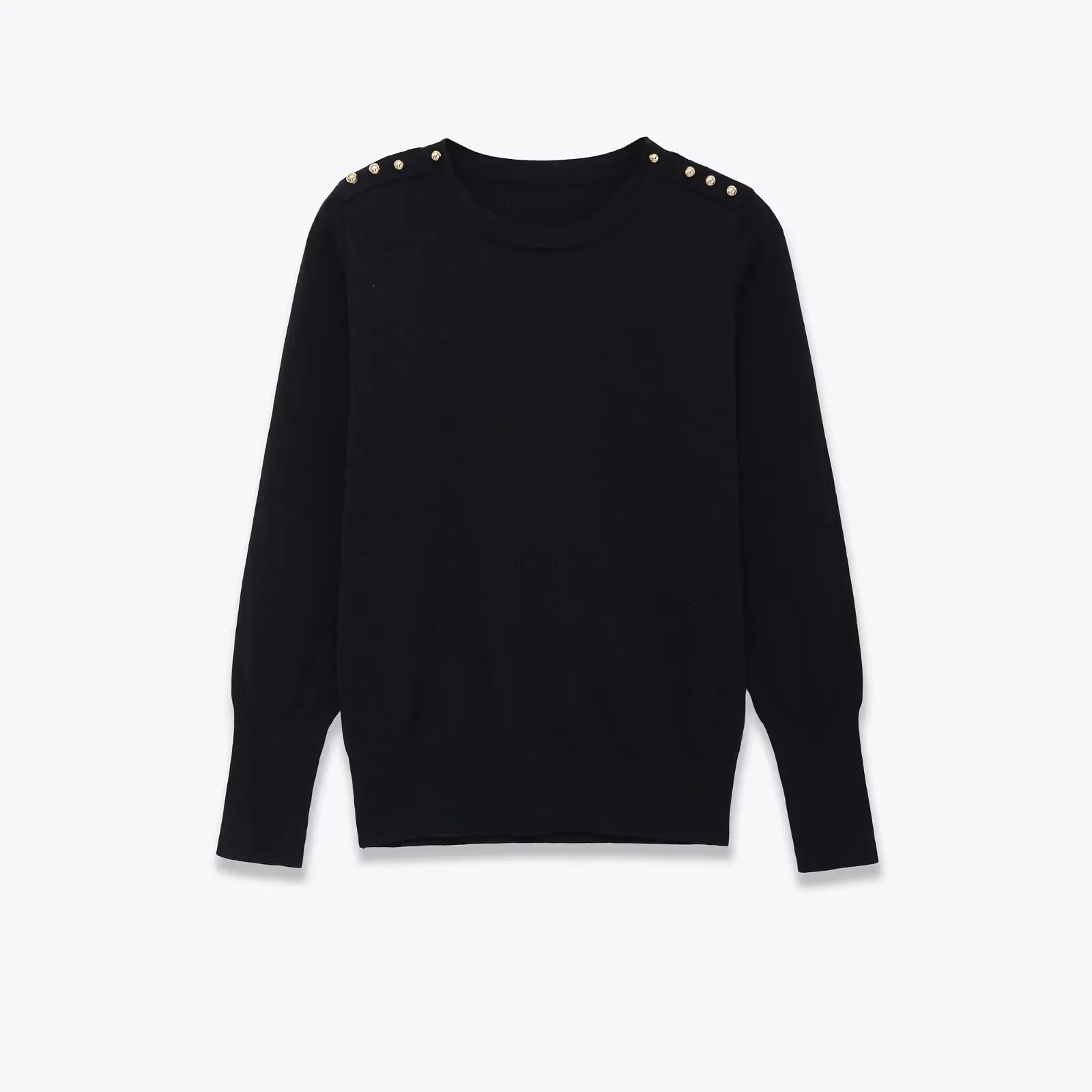 Autunno in stile europeo e americano nuova camicia casual con fondo tutto-fiammifero maglione con bottoni e collo rotondo