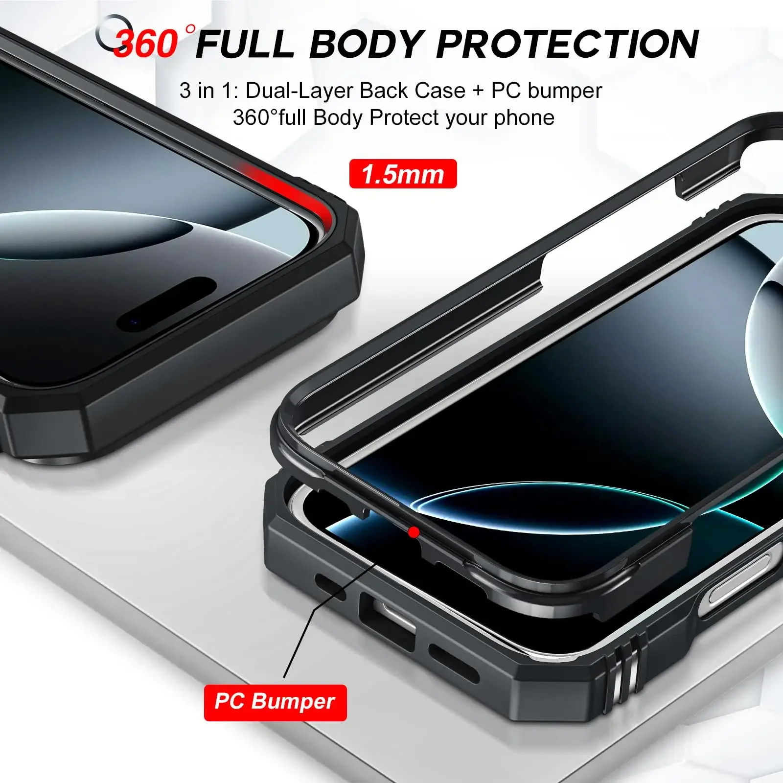 Case For iPhone 16 15 14 13 12 11 Pro XS Max XR Plus Camera Slide Military Grade Armor Protection 360 Degree Rotate Armor Cover