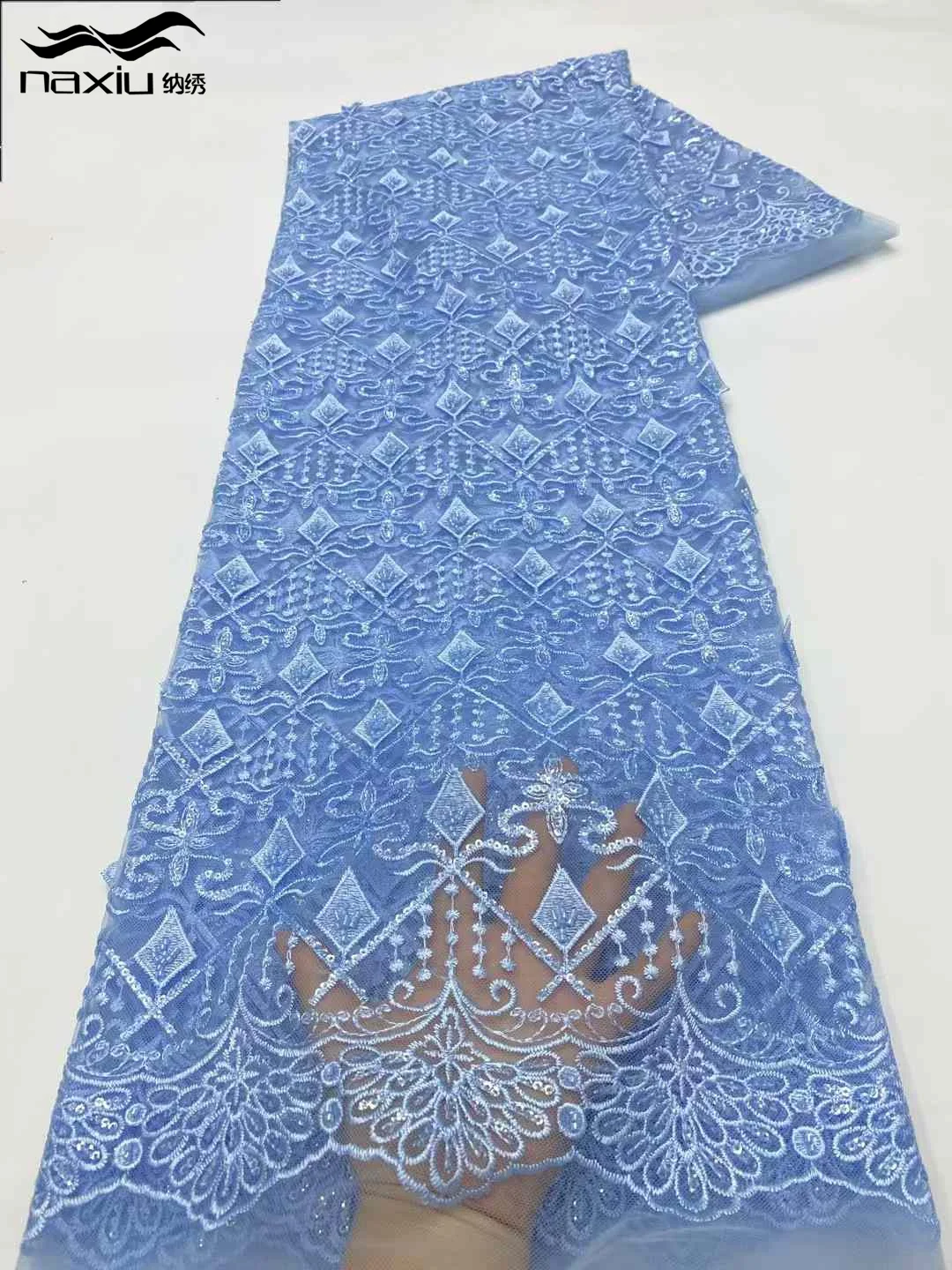 

Madison African Lace Fabric 2025 High Quality Lace Material Nigerian French Lace Fabric for Women Wedding Party