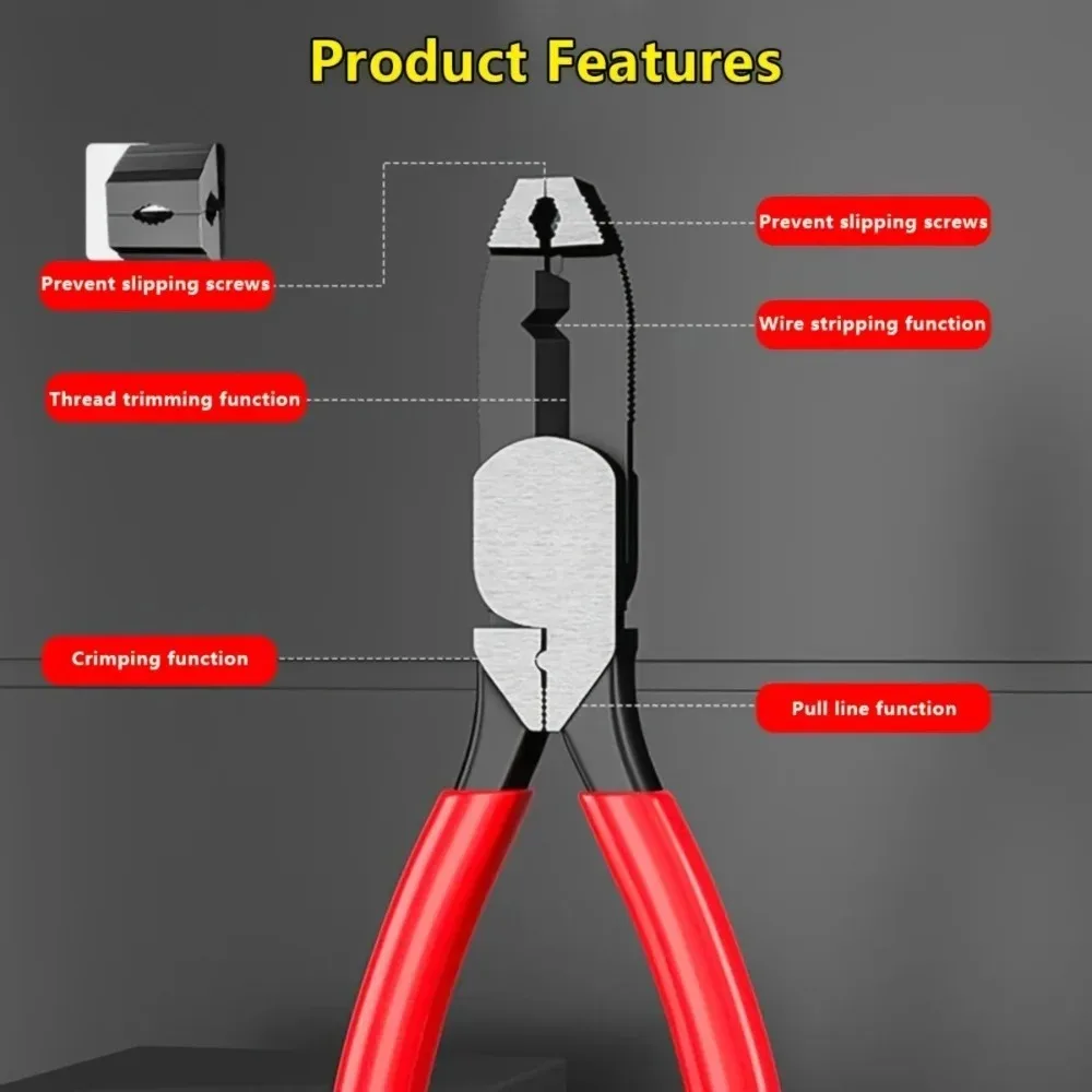1Pcs Screw Pliers Rusty Wire Removal Pliers Non-Slip Jaws for Quick Extraction of Damaged Stuck or Rusty Screws Hand Tools