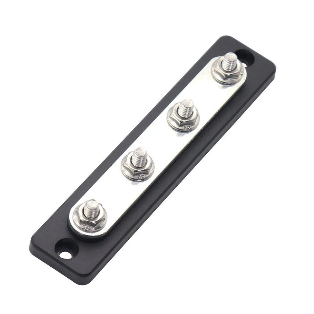 4 Terminals 150A Heavy Duty Bus Bar Power Distribution Block Car Auto Truck Busbar Terminal Block for Yacht