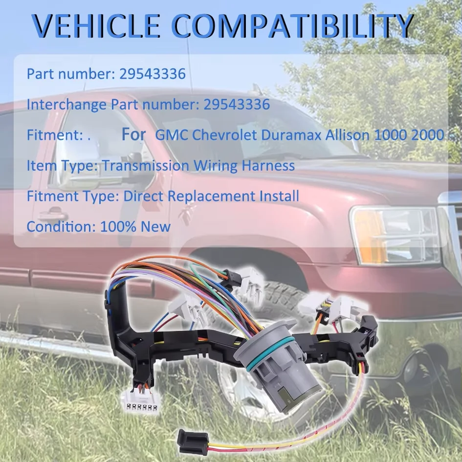 29543336 350-0087 Transmission Internal Wiring Harness for Chevy Silverado 2500 3500 2007-2009 for GMC Sierra Allison LCT1000