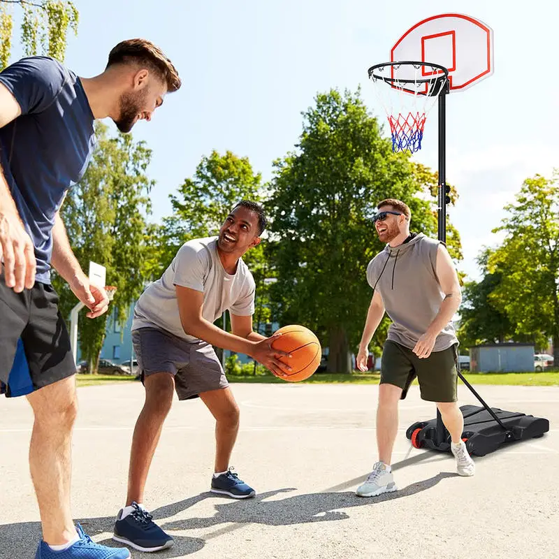 

Adjustable Basketball Hoop System Stand with Wheels
