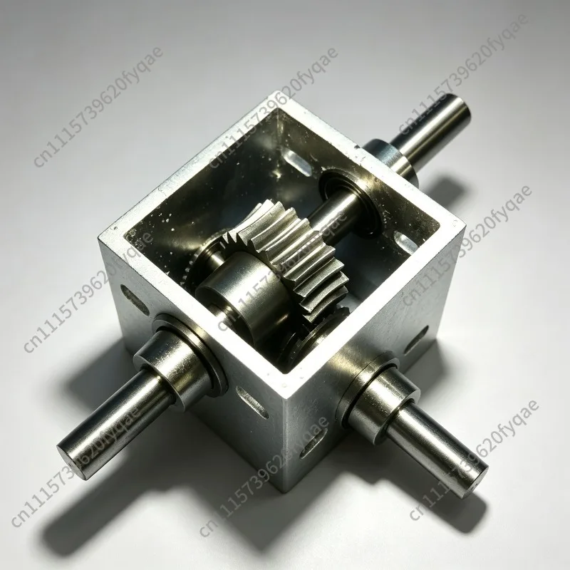 1:20 Worm Gear Metal Gearbox Reducer, High Torque 8mm Shaft for Equipment Replacement