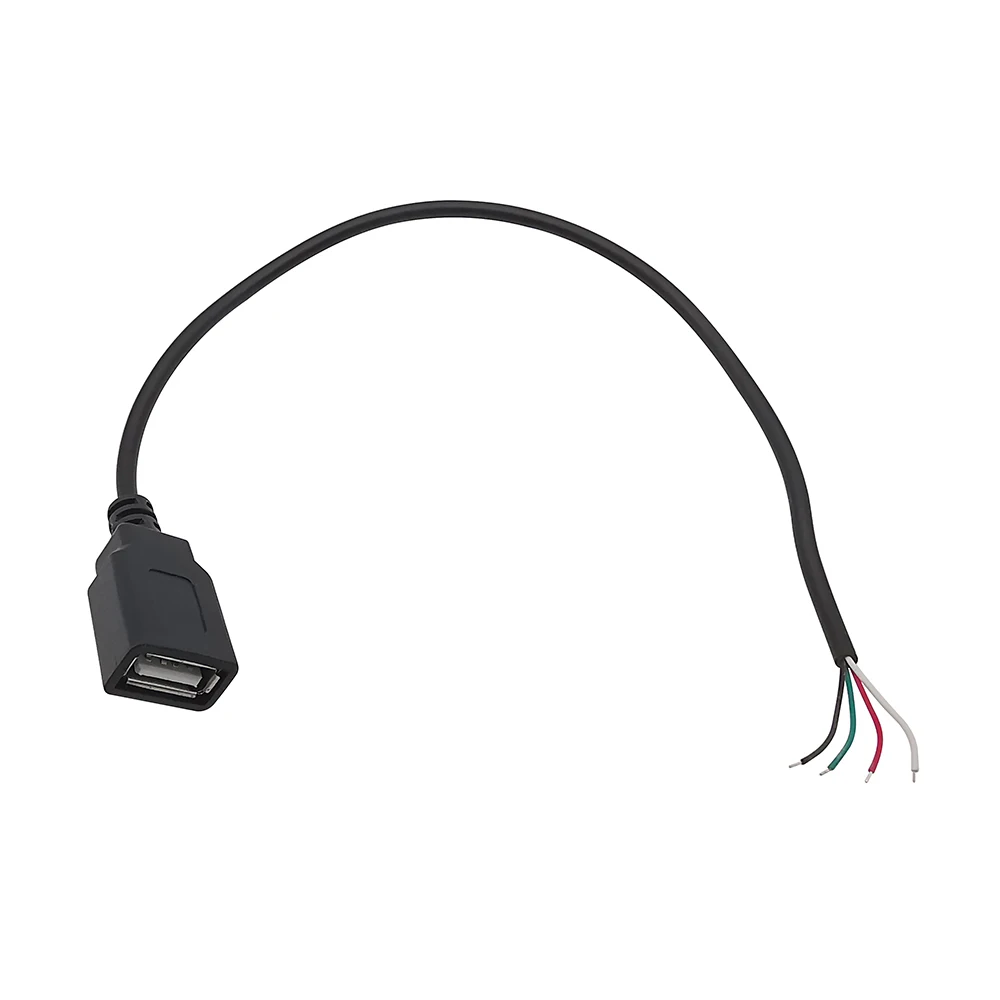 1Pcs 2Pin 4Pin Micro USB/Typ C Ladegerät Stecker USB 2,0 Typ A Männlich Weiblich Netzteil Verlängerung kabel Draht DIY Daten Linie