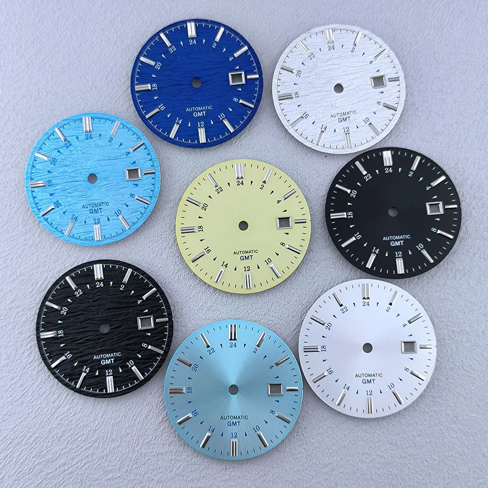 35mm NH34 Dial NH35dial GMT Sunray Calendar Dial Face Suitable For NH35 NH34 Movement Modification Accessories