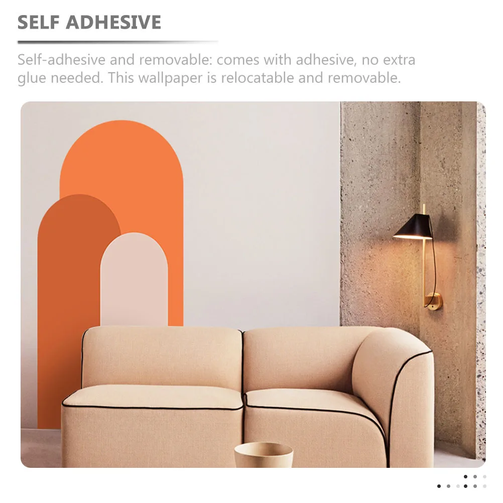 

Modern Art Wall Sticker Peel Stick PVC Wallpaper Tear Resistant Removable Living Room Bedroom Decorative Wall Decal