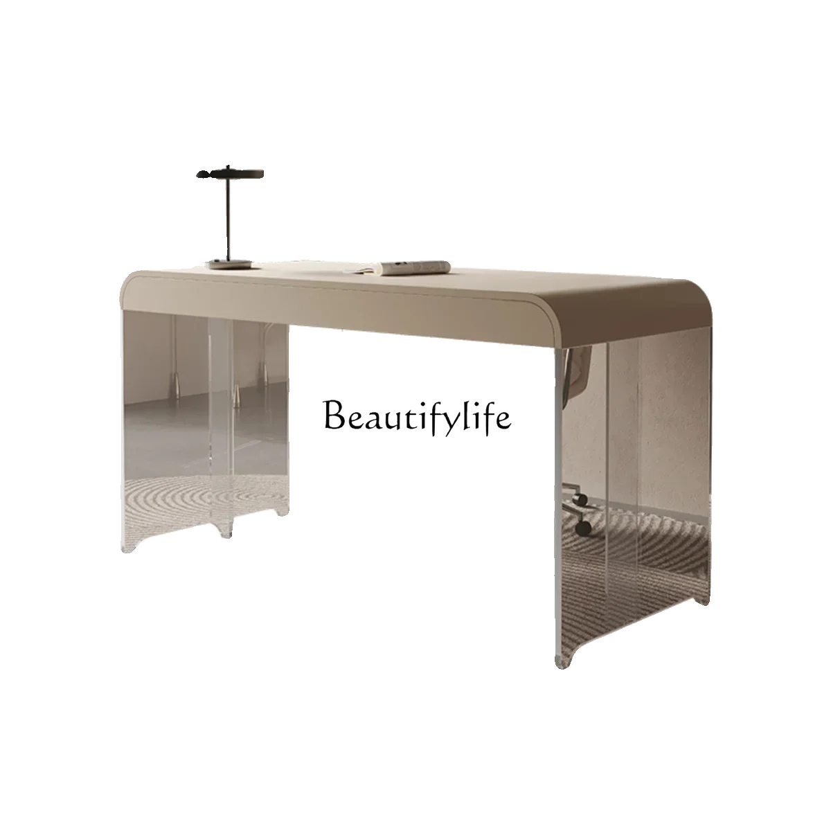 

FG44Cream Wind Suspension Acrylic Study Writing Desk Bedroom Dresser
