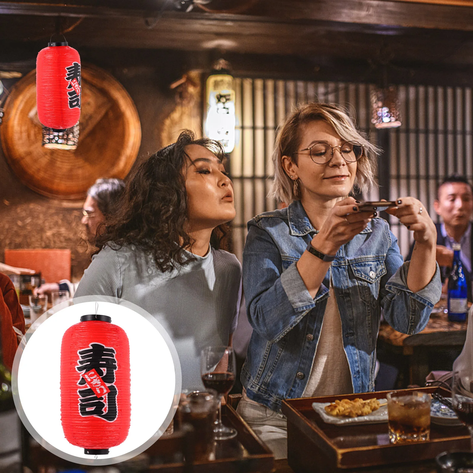 Japanese Lantern Lamp Ramen Decor Creative Pendant Practical Restaurant Waterproof Decorations