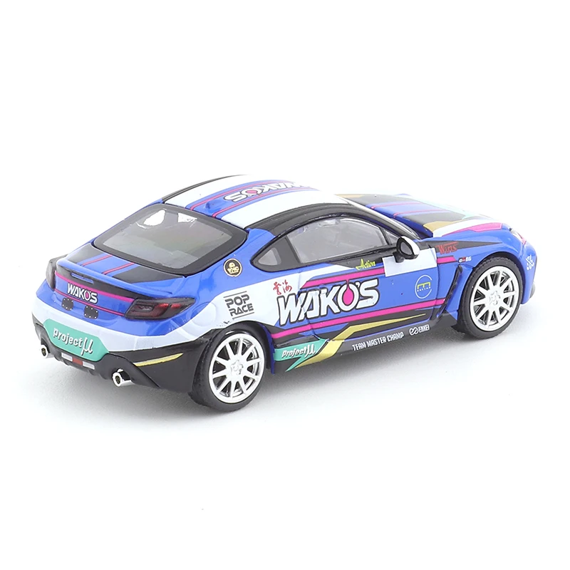 Xcartoys Pop Race 1/64 Gr86 Wakos Auto Legering Speelgoed Motorvoertuig Diecast Metalen Model Kids Xmas Cadeau Speelgoed Voor Jongens