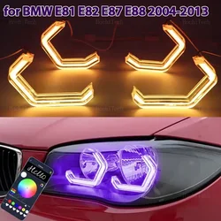 RGB M4 style App control LED Angel Eyes Ring Lamp Colorful Running Light DRL for BMW 1 series E81 E82 E87 E88 2004-2013