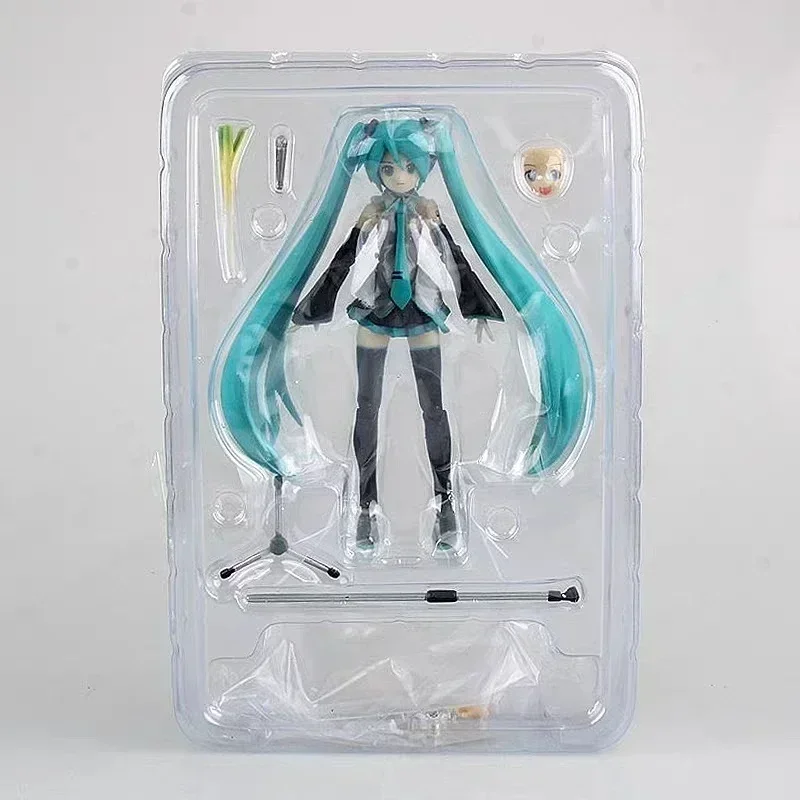 15cm Hatsune Miku Anime Figure Figma 014 Standing Posture Manga Statue Pvc Action Figure Collectible Model Doll Toys Gifts