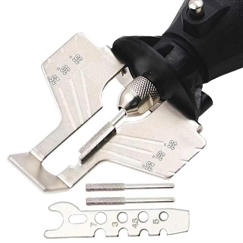 

2pcs Chainsaw Sharpening Attachment - Electric Grinder Attachment for Saw Chains, Polishing and Drill Rotary Accessories