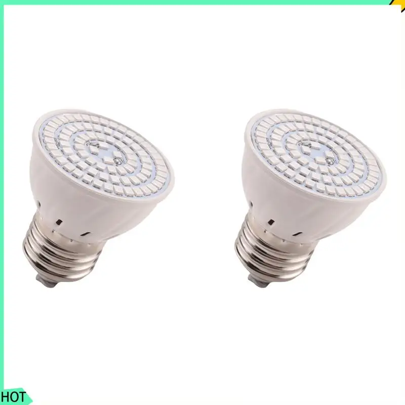 AWAH 2X E27 80 Led Pianta Coltiva La Lampada LED Spettro Completo Crescita Lampadine Piantina Fiore Phyto Lampada Per Piante Idroponiche Da Interno