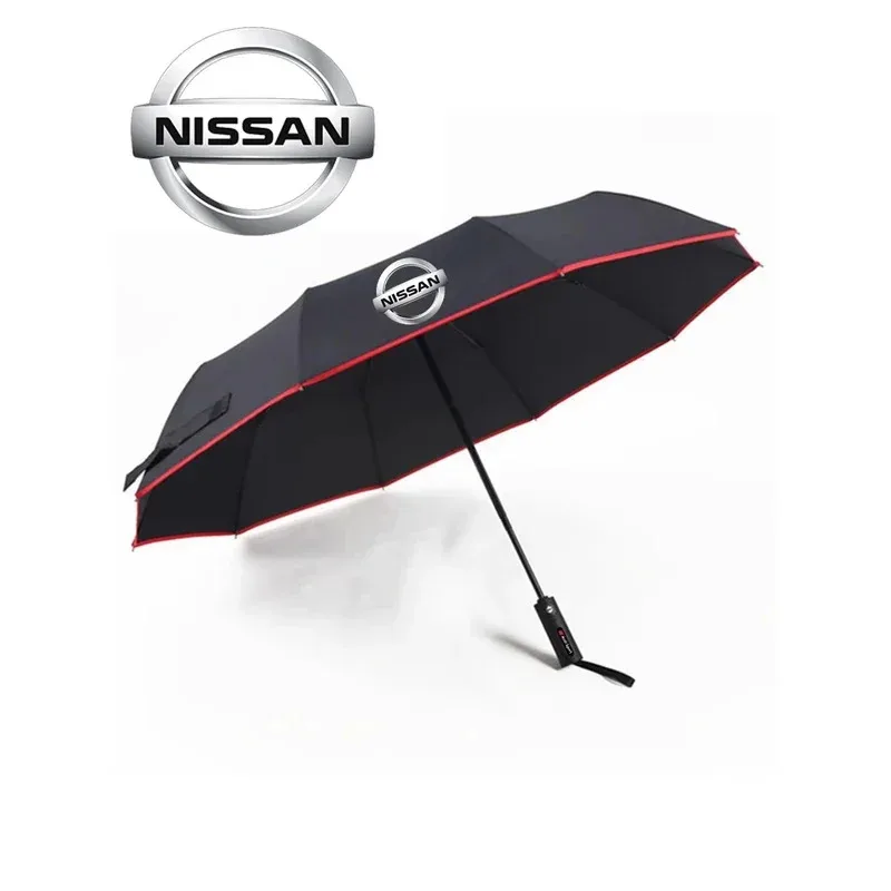 

Nissan Qashqai Juke X-Trail Patrol Note Leaf Altima Maxima Murano Micra Tiida Car Automatic Folding Windproof Sunshade Umbrella