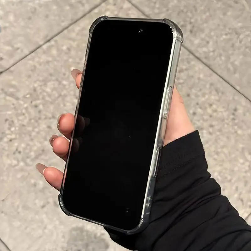 Luxus-Kartensteckplatz-Taschen-Telefonhülle für iPhone 17 16 15 14 13 12 11 Pro Max Air 6 7 8 Plus SE 2020 16e Klare Brieftaschen-Rückseite – Detail 6
