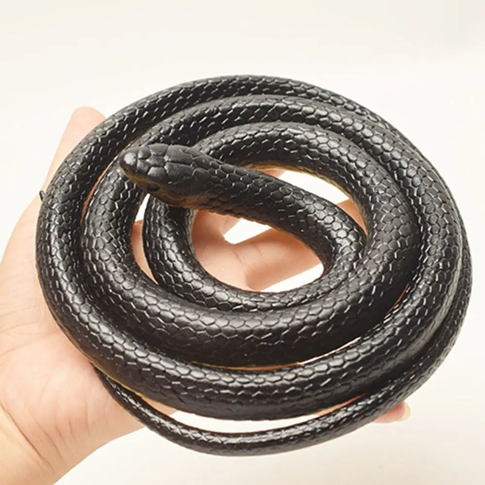 

Large 1.23m Realistic Snake Scary Lifelike Artificial Serpent Stretchable Teasing Friends Halloween Tricky Toys Kids Toy