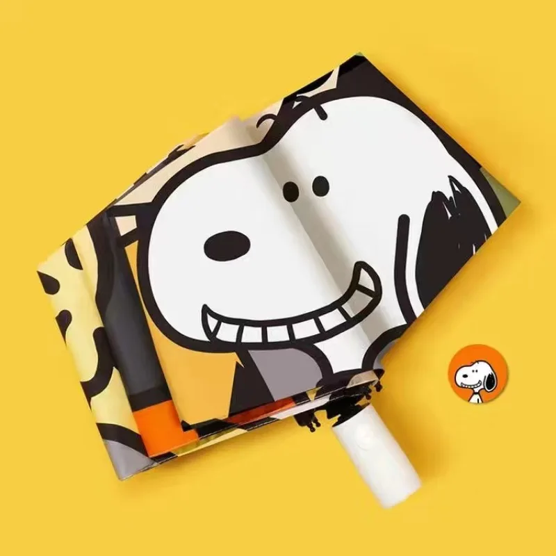 Ombrello Disney Snoopy simpatico cartone animato Protezione solare Protezione solare Ombrellone pieghevole UV Regalo di compleanno per donna Giorno piovoso o soleggiato