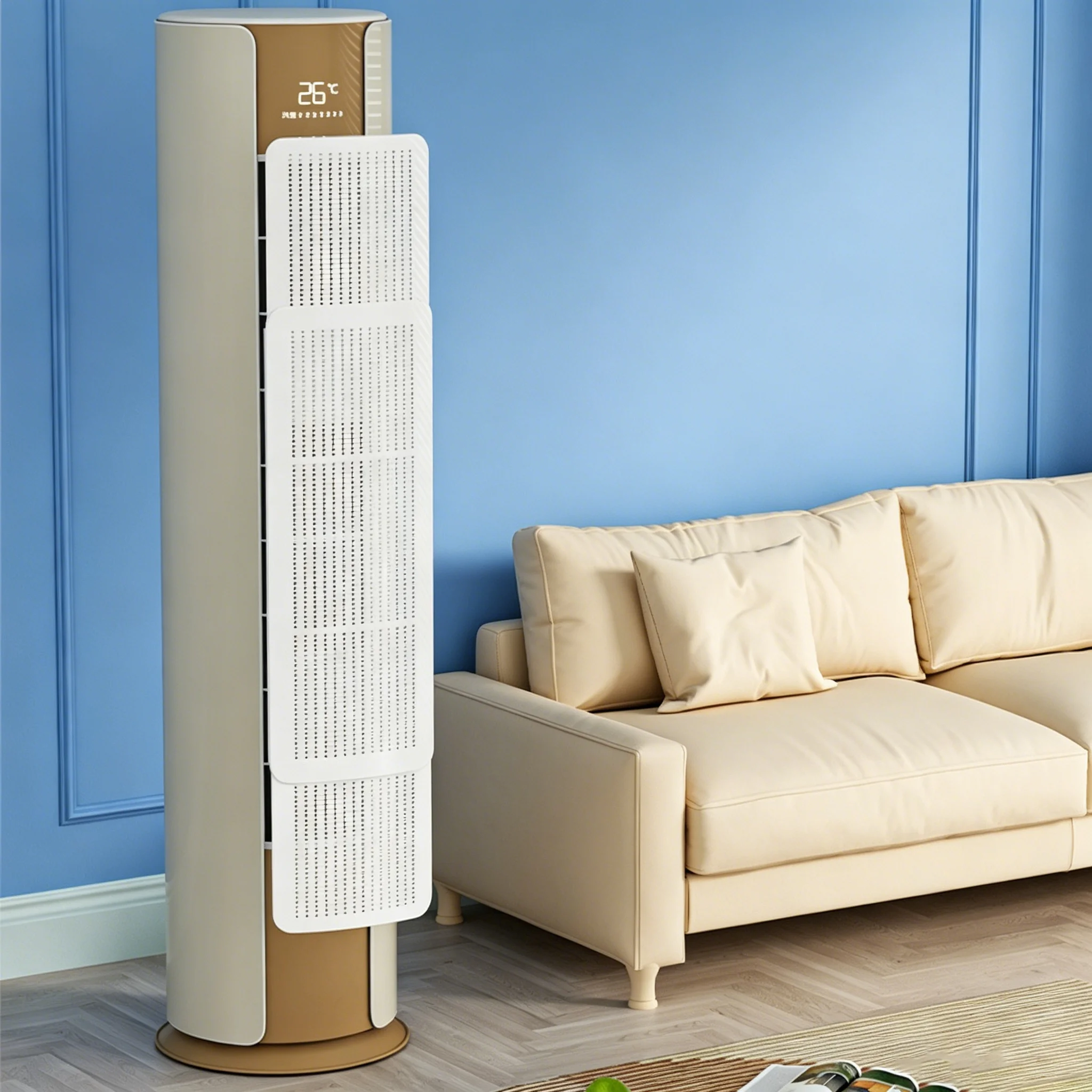 1Pcs Vertical Air Conditioner Wind Deflector, an Adjustable and Extendable Air Conditioner Wind Deflector It Features an Easy-To-Install, No-Drill Plastic Wind Deflector That Prevents Direct Wind and Effectively Blocks