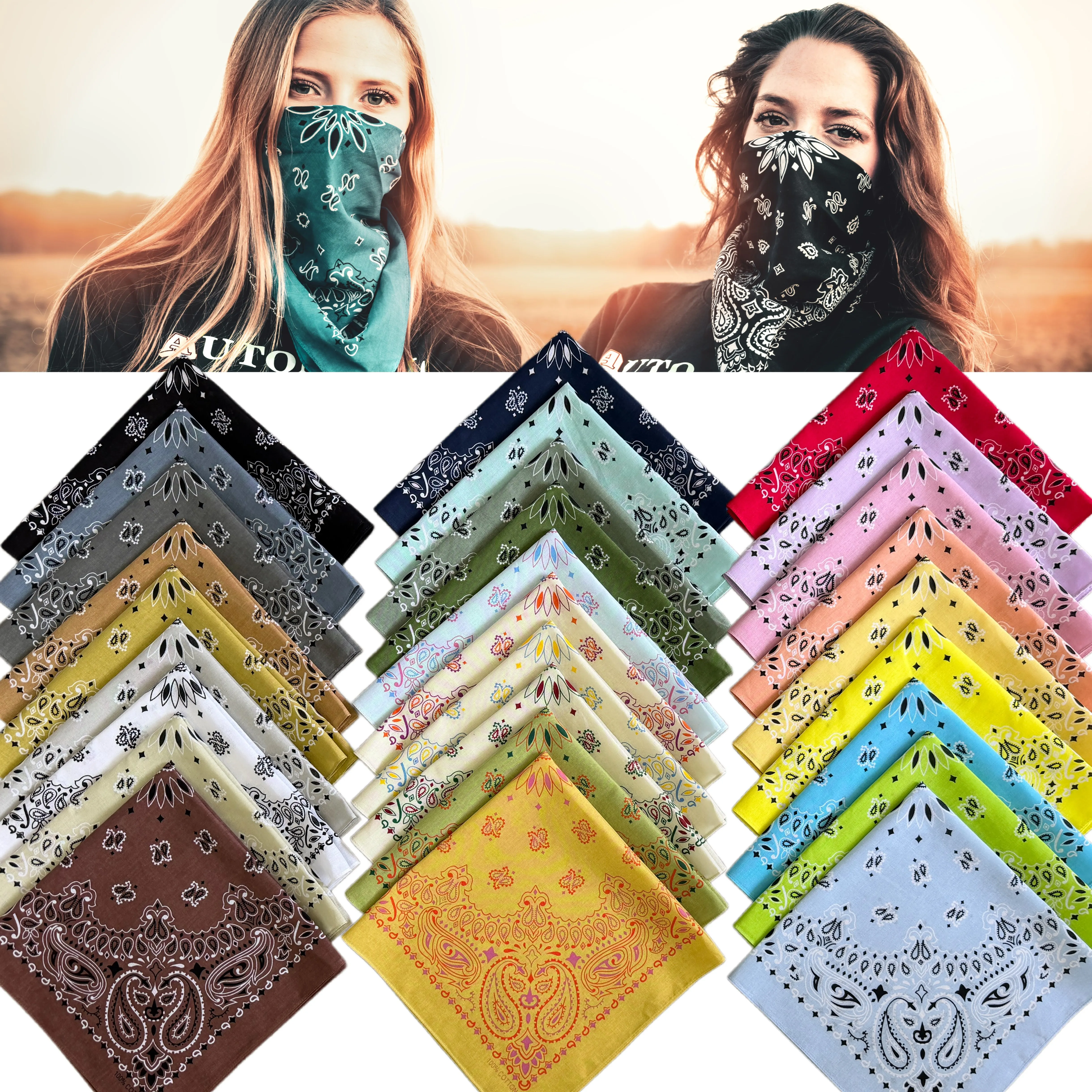Street Fashion Dance - New cotton sunflower-patterned macaron-colored series square